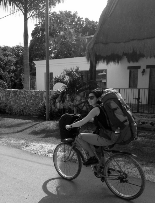 Alison Riding Bike
